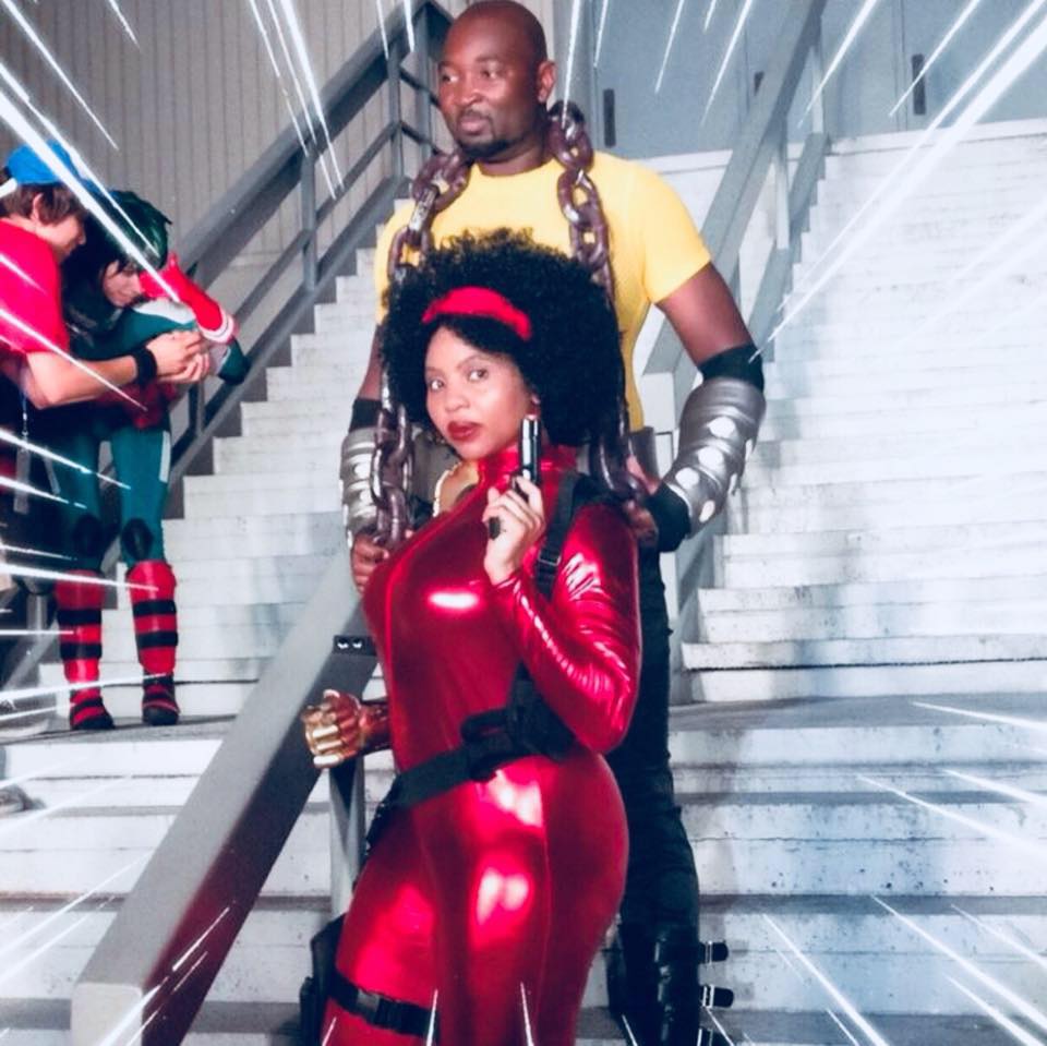Black couple as luke cage and misty knight