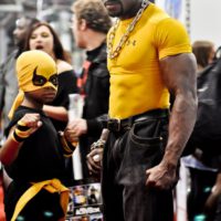 Black dad as luke cage son as iron fist