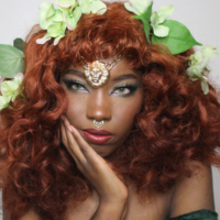 Black girl as poison ivy face
