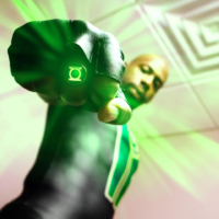Black guy as green lantern