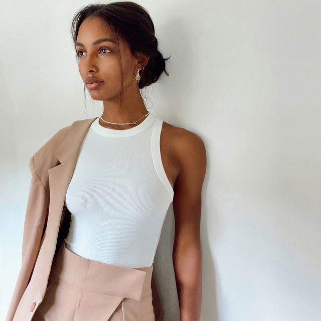 Jasmine tookes modeling office clothes