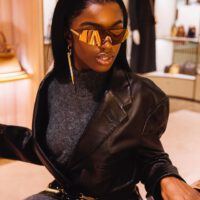 Leomie anderson wearing cool glasses