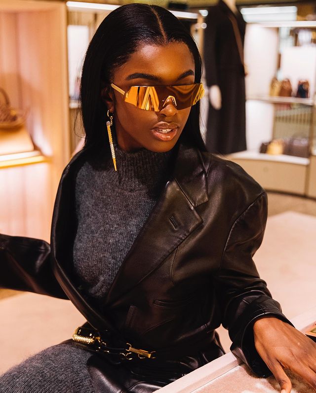 Leomie anderson wearing cool glasses