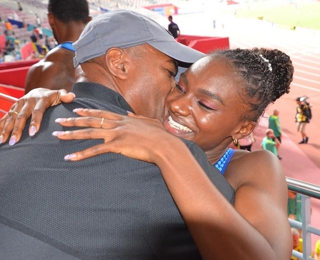 Dina Asher Smith With her dad