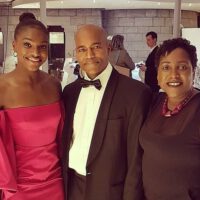 Dina Asher Smith with her parents