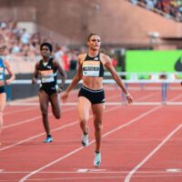 Sydney McLaughlin running fast