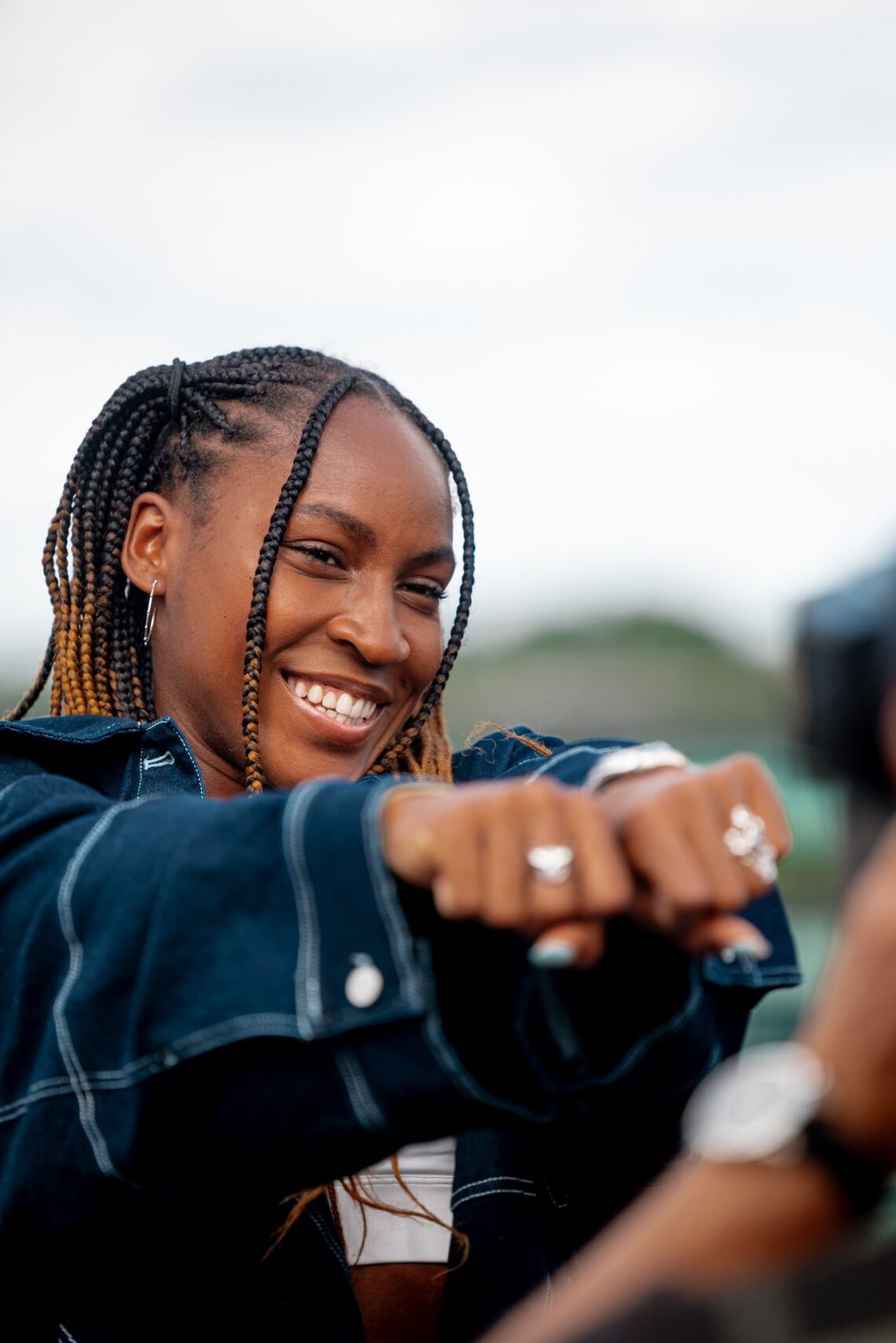 Coco Gauff Smile In With Braids