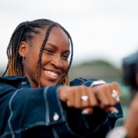 Coco Gauff Smile In With Braids