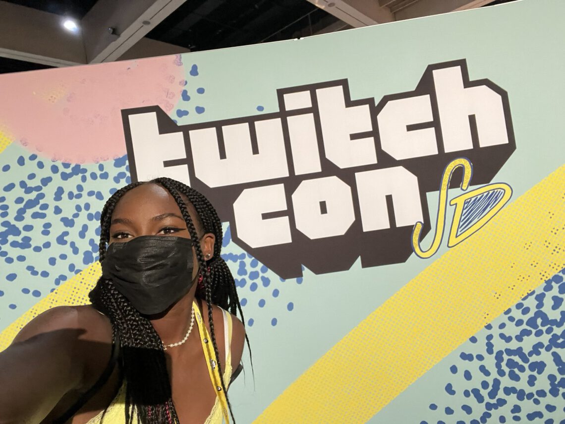 Coco Wearing A Mask At Twitchcon2022