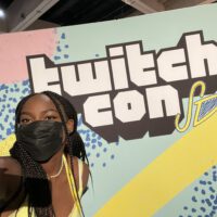 Coco Wearing A Mask At Twitchcon2022