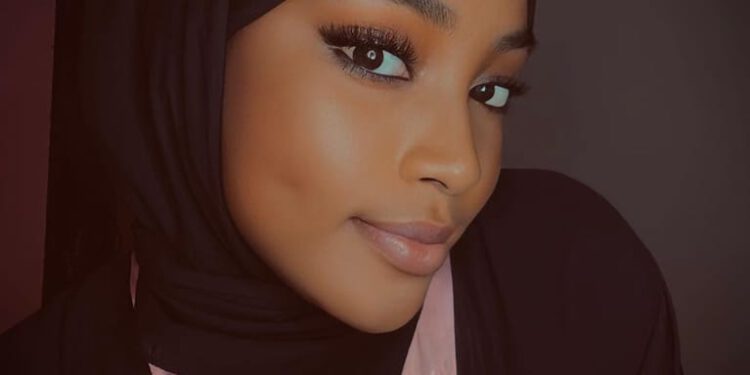 Selfie Girl Wearing Black Hijab