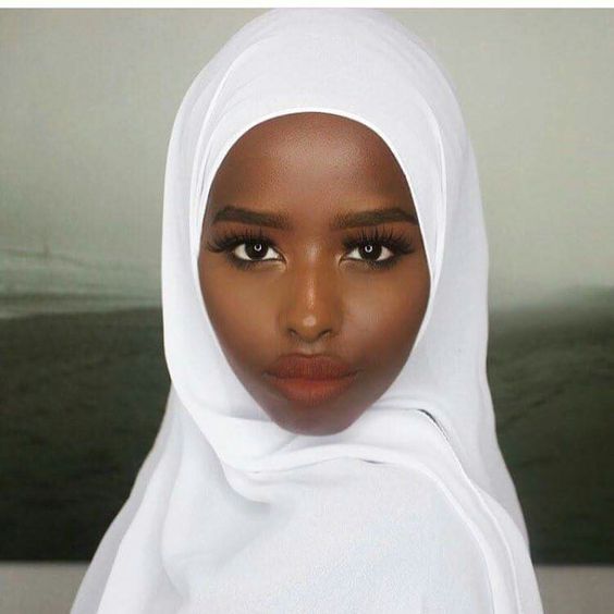 Black Girl Face Wearing Hijab
