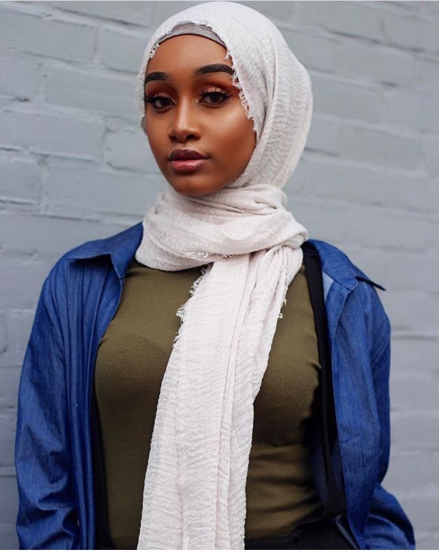 College Black Girl Wearing Hijab